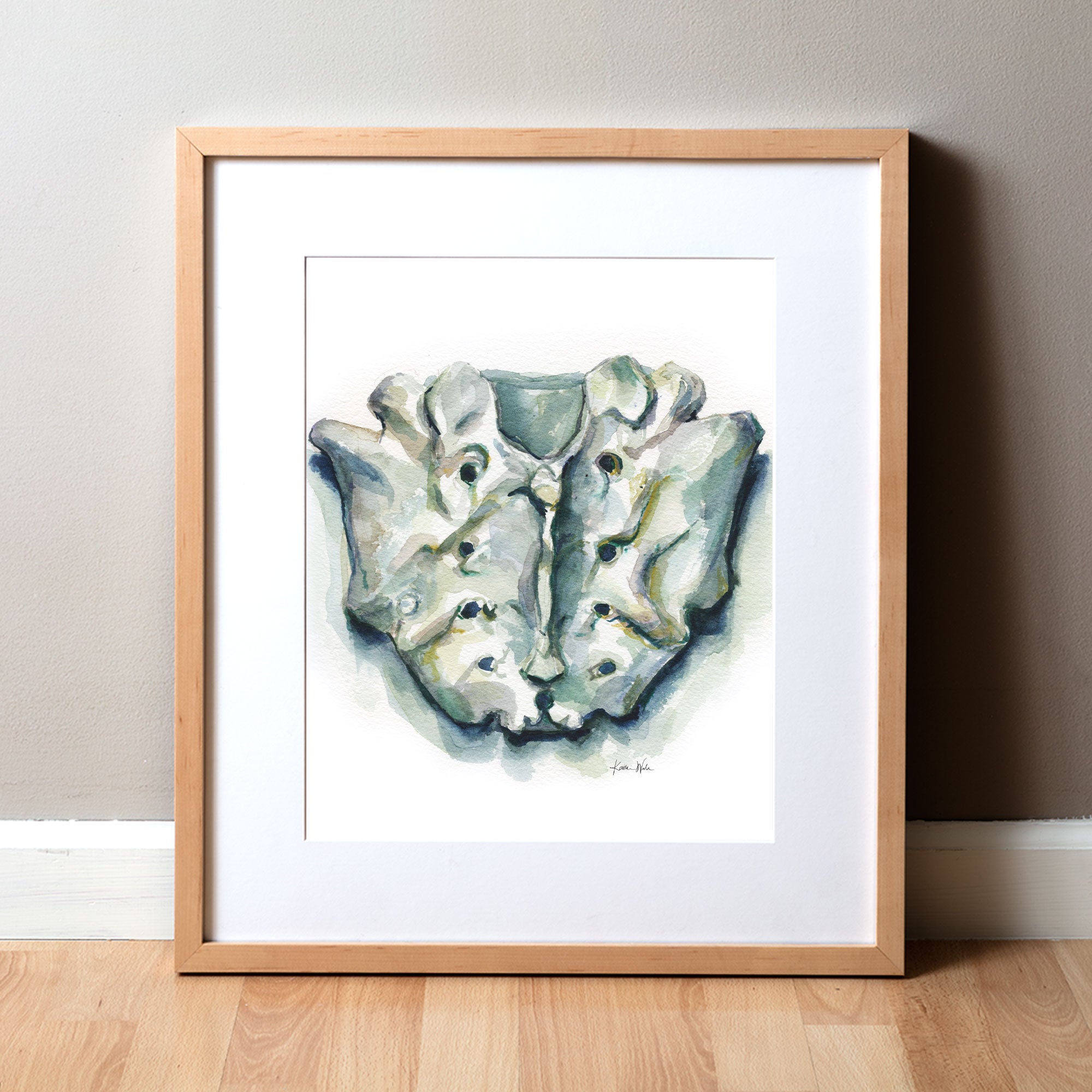 Sacrum Watercolor Print