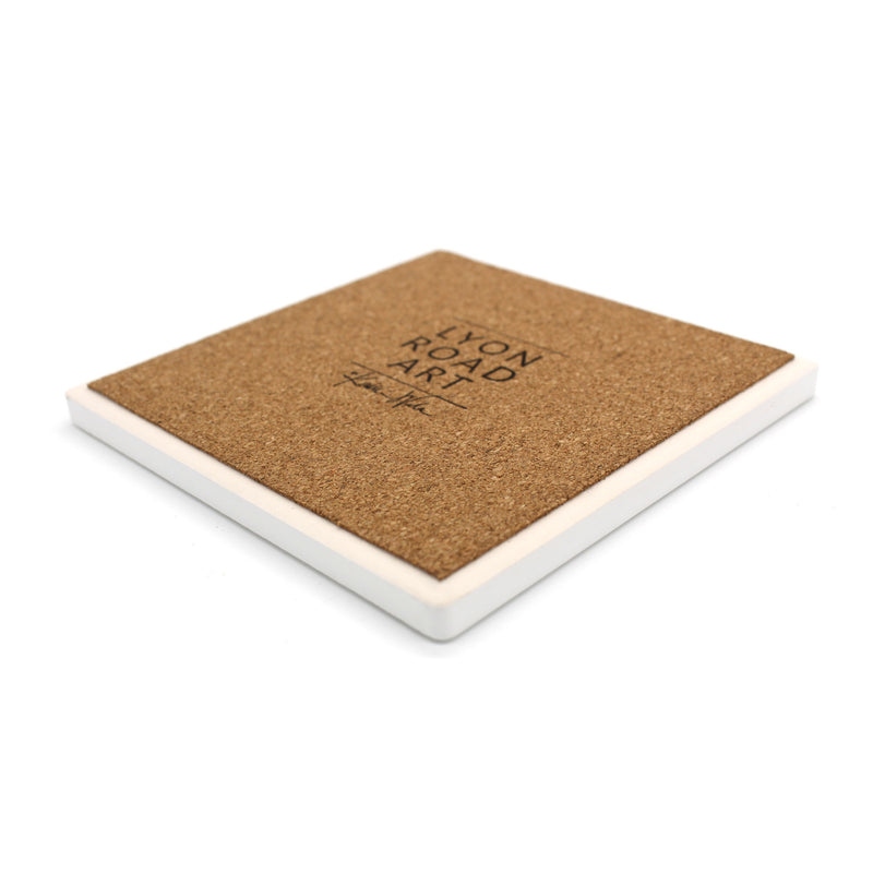 Skin Histology Ceramic Coaster Set of 4 - Lyon Road Art