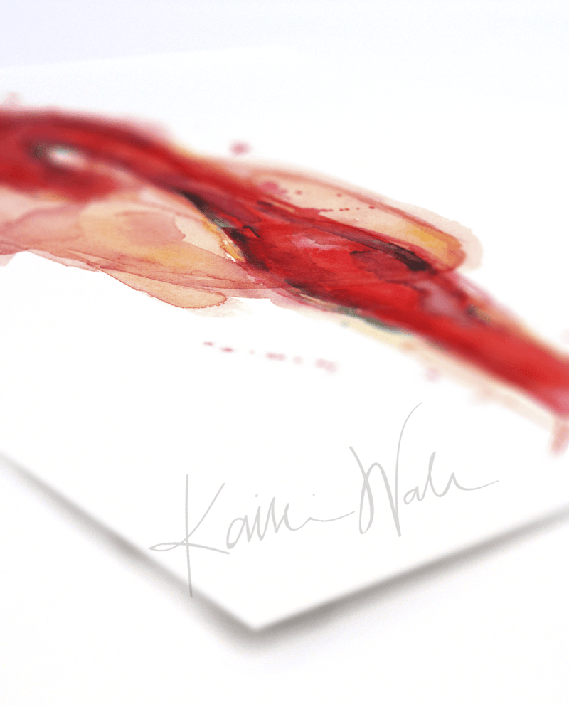 Cardiovascular Print Set Watercolor- quality watercolor print