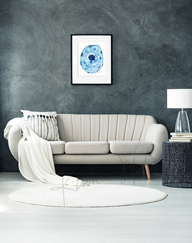 Osteon Watercolor Print